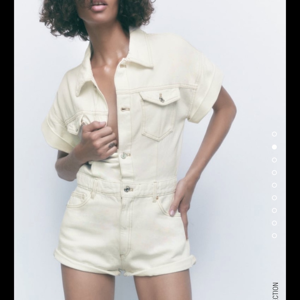 Zara Denim Jumpsuit